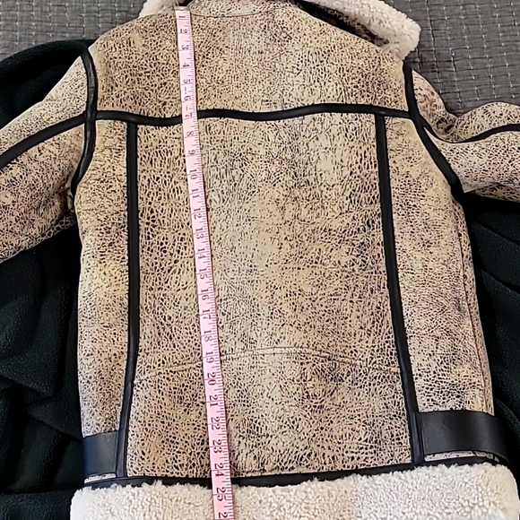 All Saints REI Shearling biker jacket - Picture 7 of 9